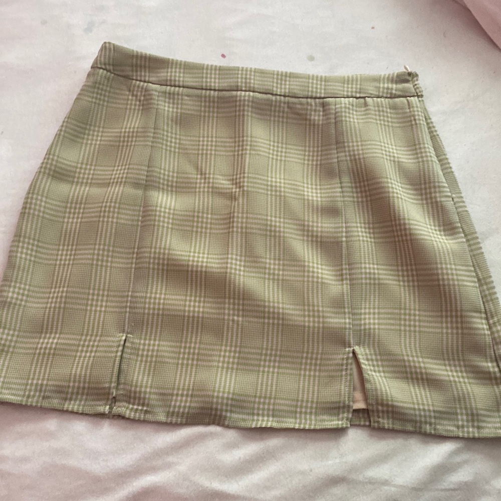 Checker mini skirt